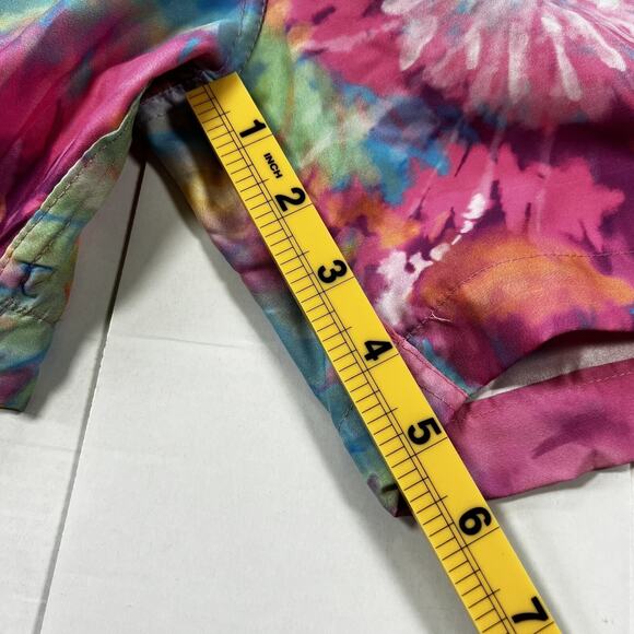 BOARDIES APPAREL MENS TIE DYE DRAWSTRING LINED SWIM BOARD SHORTS SIZE Small C33 - Picture 2 of 6